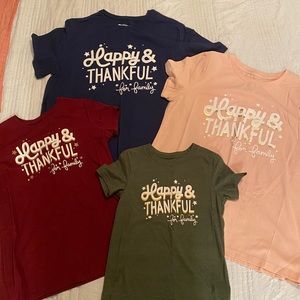 Matching family shirts.Navy Blue-Men Lg Pink-Women Lg Burgundy-Girls 10/12 Grn4T
